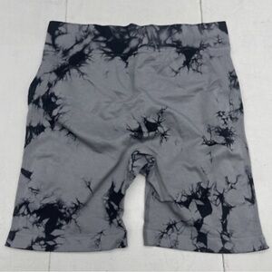 Men's Athletic Tie-Dye Shorts - Black and Gray